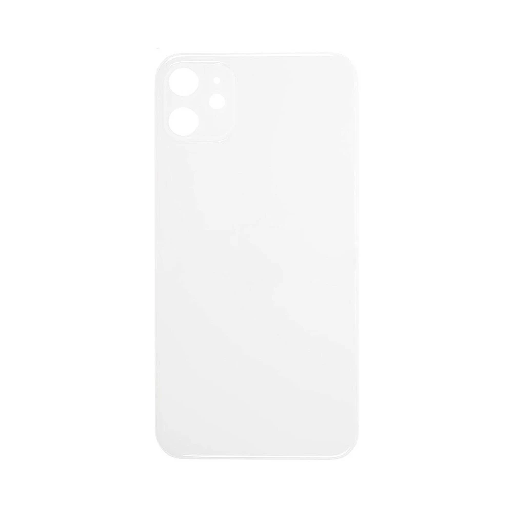 Задняя крышка для iPhone 11 (белый) (ув. вырез камеры) + (СЕ) + логотип ORIG Завод купить оптом