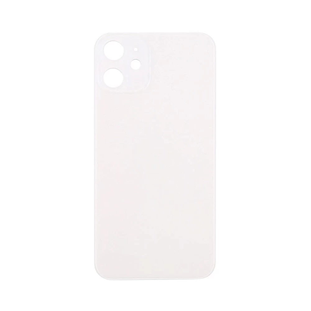 Задняя крышка для iPhone 12 Mini (белый) (ув. вырез камеры) + (СЕ) + логотип ORIG Завод купить оптом