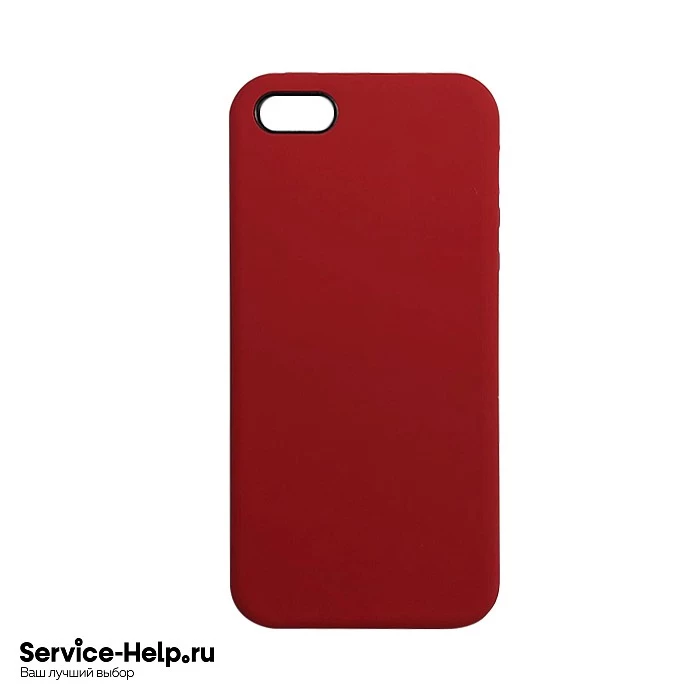 Чехол Silicone Case для iPhone 5 / 5S / SE (тёмно-красный) №33 COPY AAA+* купить оптом