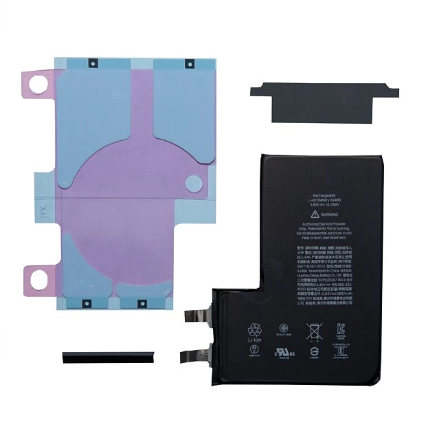 Ячейка (банка) АКБ для iPhone 12 PRO MAX + комплект наклеек (без шлейфа) купить оптом