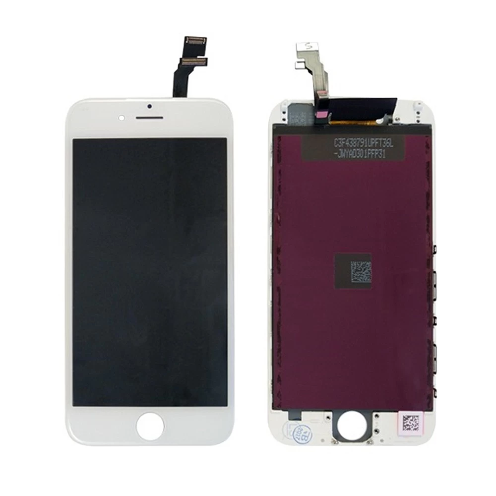 Дисплей для iPhone 6 в сборе с тачскрином (белый) COPY "Hancai"+ глазок камеры купить оптом