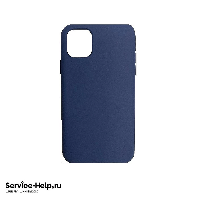 Чехол Silicone Case для iPhone 12 / 12 PRO (синяя сталь) закрытый низ без логотипа №57 COPY AAA+* купить оптом