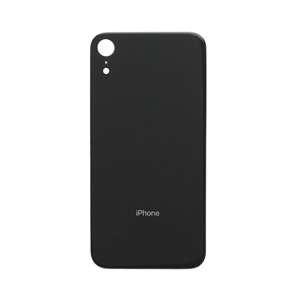 Задняя крышка для iPhone XR (чёрный) (ув. вырез камеры) + (СЕ) + логотип ORIG Завод купить оптом