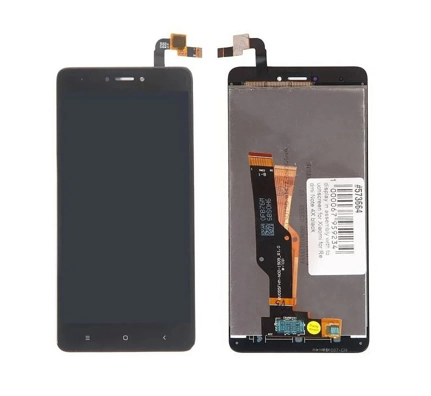 Дисплей для Xiaomi Redmi Note 4X в сборе с тачскрином (чёрный) COPY "TFT"* купить оптом