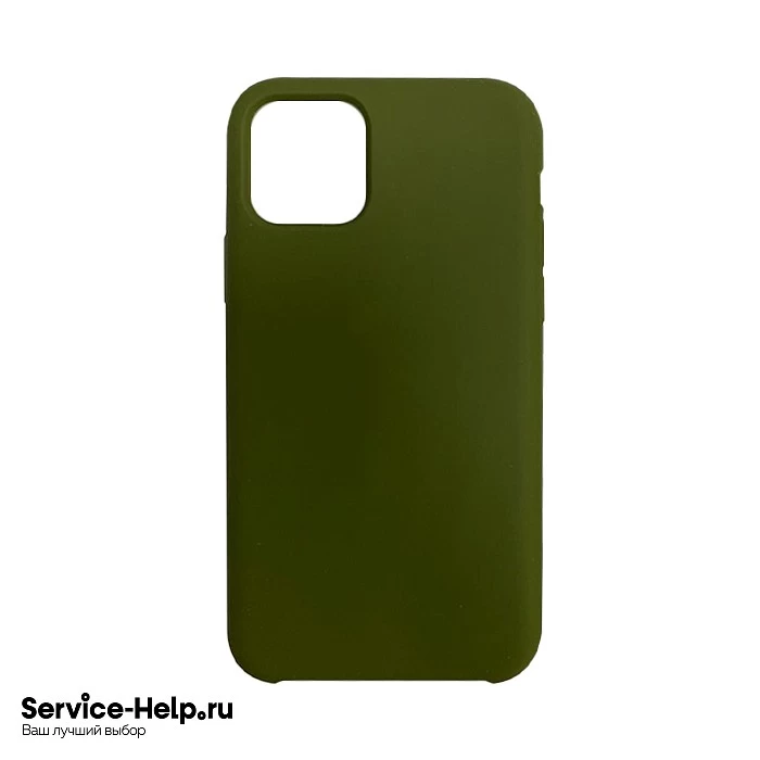 Чехол Silicone Case для iPhone 12 Mini (тёмно-оливковый) закрытый низ без логотипа №48 COPY AAA+* купить оптом
