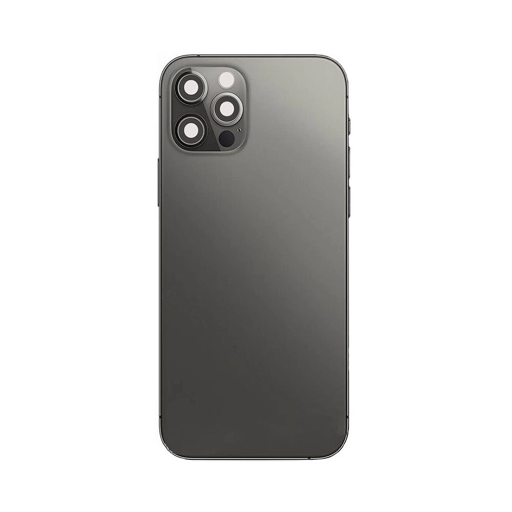 Корпус для iPhone 12 PRO MAX (чёрный) (отходит верхняя камера) ORIG Завод (CE) + логотип купить оптом