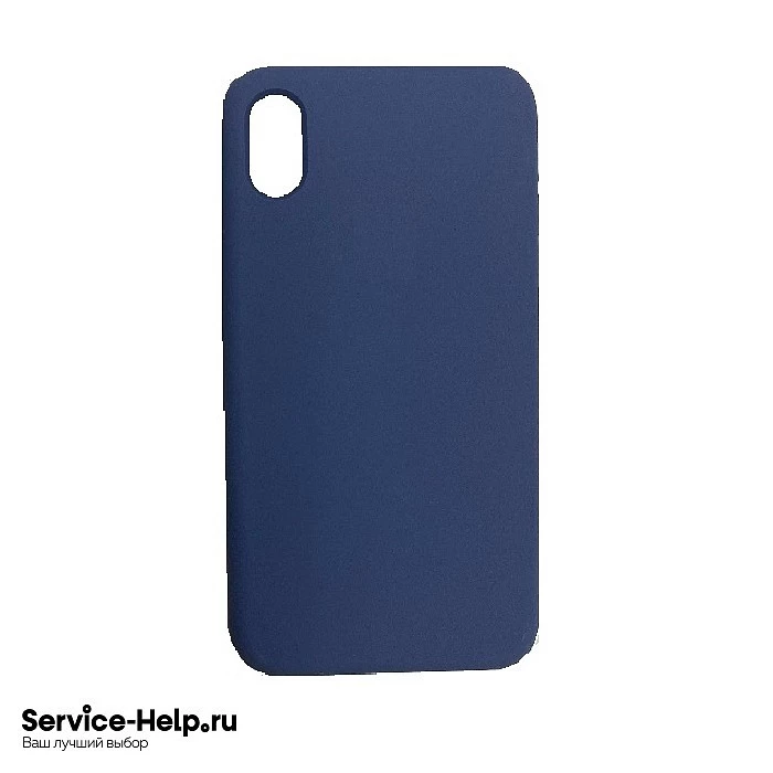 Чехол Silicone Case для iPhone X / XS (синяя сталь) №57 COPY AAA+ купить оптом