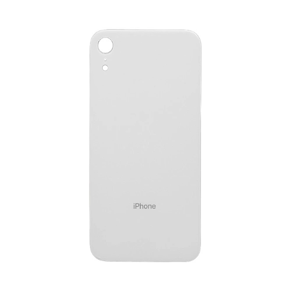 Задняя крышка для iPhone XR (белый) (ув. вырез камеры) + (СЕ) + логотип ORIG Завод купить оптом
