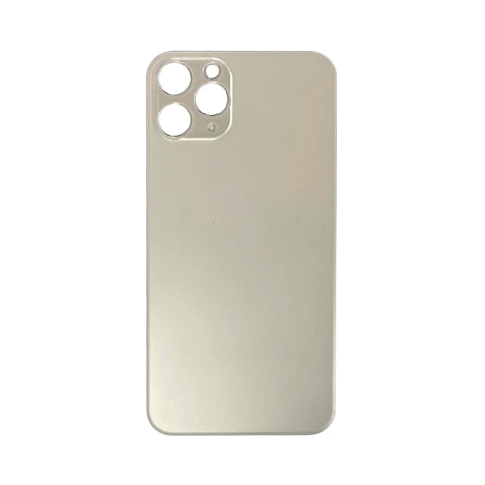 Задняя крышка для iPhone 11 PRO MAX (серебро) (ув. вырез камеры) + (СЕ) + логотип ORIG Завод купить оптом