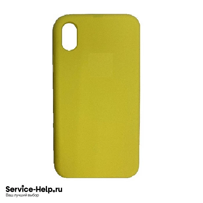 Чехол Silicone Case для iPhone X / XS (жёлтый) без логотипа №4 COPY AAA+* купить оптом