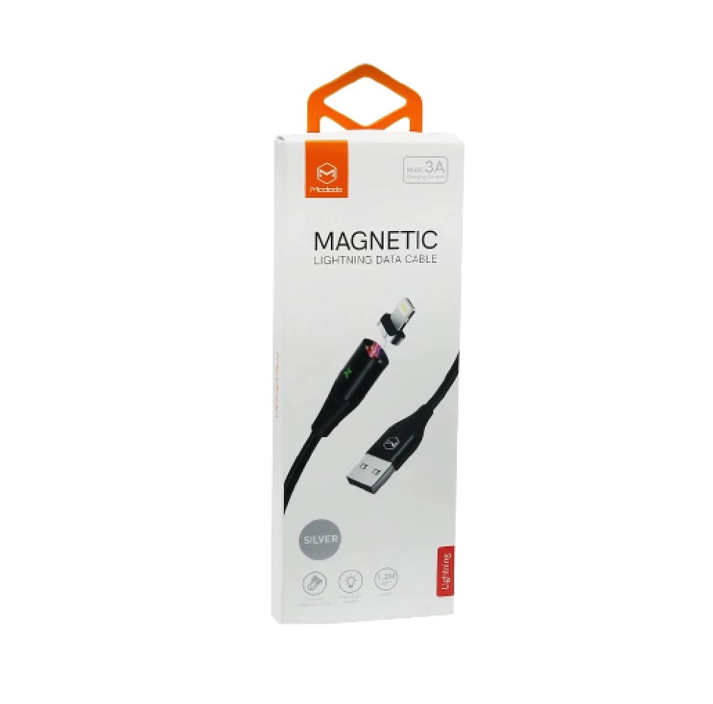 Кабель Lightning - USB (CA-6311) "MAGNETIC" 3А длина 1,2м (серебро) * купить оптом