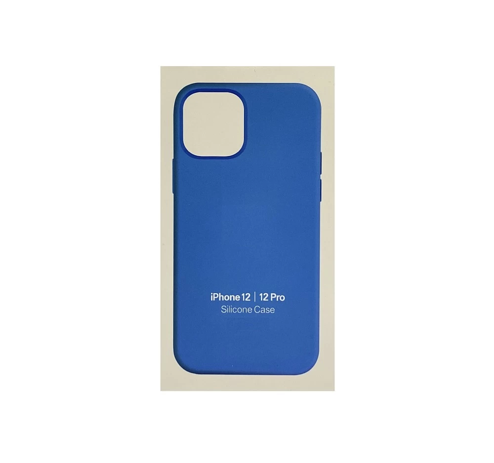 Чехол Silicone Case для iPhone 12 / 12 PRO (с анимацией) (голубой) №4 ORIG Завод* купить оптом