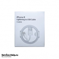 Кабель для iPhone lightning - USB 1 метр (белый) ORIGINAL (из комплекта) - Service-Help.ru