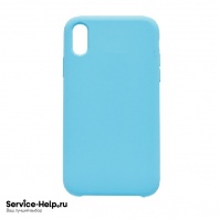 Чехол Silicone Case для iPhone X / XS (голубой) без логотипа №16 COPY AAA+ - Service-Help.ru
