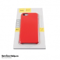 Чехол Silicone Case для iPhone 7 Plus / 8 Plus (без логотипа) Hoco (красный) ORIG Завод - Service-Help.ru