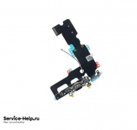 Нижний шлейф (разъём зарядки) для iPhone 7 (чёрный) ORIG 1 в 1 - Service-Help.ru