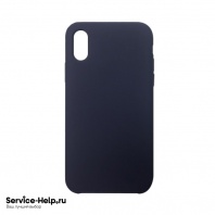 Чехол Silicone Case для iPhone X / XS (синий кобальт) без логотипа №8 COPY AAA+ - Service-Help.ru