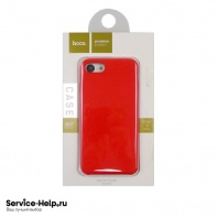Чехол Silicone Case для iPhone 7 / 8 (без логотипа) Hoco (красный) ORIG Завод - Service-Help.ru