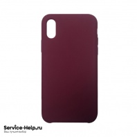 Чехол Silicone Case для iPhone XR (бордовый) без логотипа №52 COPY AAA+ - Service-Help.ru