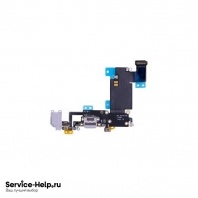 Нижний шлейф (разъём зарядки) для iPhone 6S Plus (чёрный) COPY AAA+ - Service-Help.ru