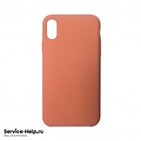 Чехол Silicone Case для iPhone X / XS (персик) без логотипа №2 COPY AAA+ - Service-Help.ru