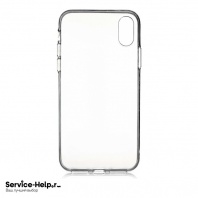 Чехол Silicone Case для iPhone X / XS (глянцевый прозрачный мягкий) ORIG Завод - Service-Help.ru