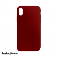Чехол Silicone Case для iPhone XR (тёмно-красный) без логотипа №33 COPY AAA+ - Service-Help.ru