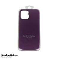 Чехол Silicone Case для iPhone 12 PRO MAX (орхидея) закрытый низ без логотипа №45 COPY AAA+ - Service-Help.ru