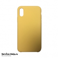 Чехол Silicone Case для iPhone X / XS (медовый) без логотипа №4 COPY AAA+ - Service-Help.ru