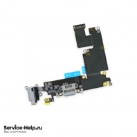 Нижний шлейф (разъём зарядки) для iPhone 6 Plus (чёрный) ORIG 1 в 1 - Service-Help.ru